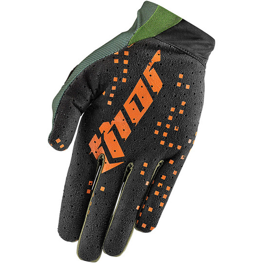 Guanti Moto Cross Enduro Thor Void Gloves Pixel Green