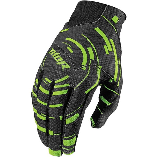 Guanti Moto Cross Enduro Thor Void Plus Gloves Circulus 2016 Fluo Green
