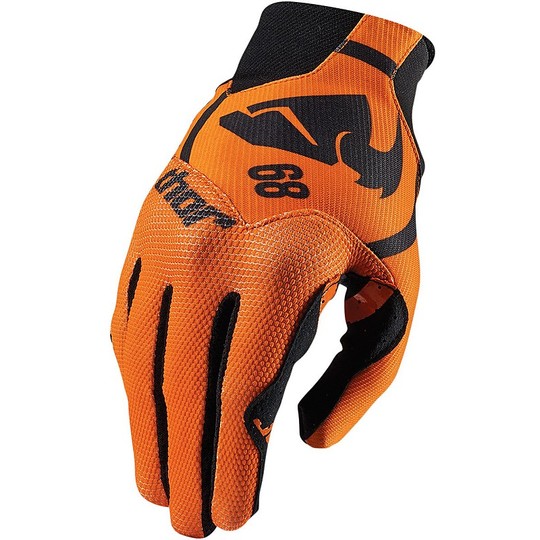Guanti Moto Cross Enduro Thor Void Plus Gloves Gasket Orange