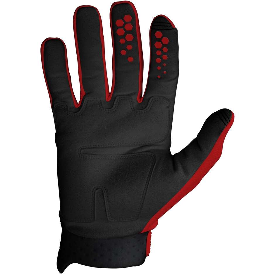 Guanti Moto Cross SEVEN MX RIVAL ASCENT Rosso
