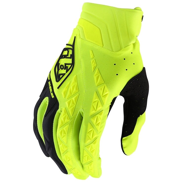 Guanti Moto Cross Troy Lee Design SE PRO GLOVE FLO Giallo taglia M