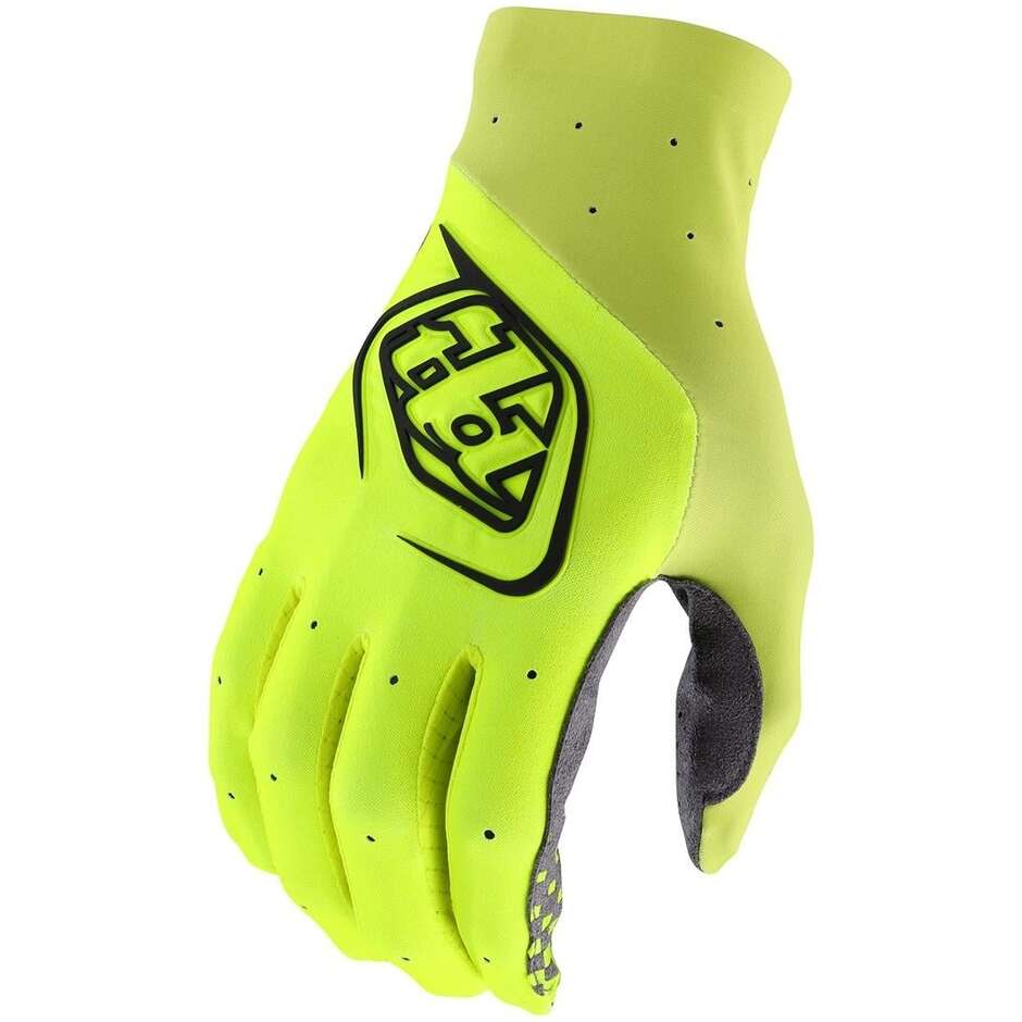Guanti Moto Cross Troy Lee Design SE ULTRA GLOVE FLO Giallo taglia M
