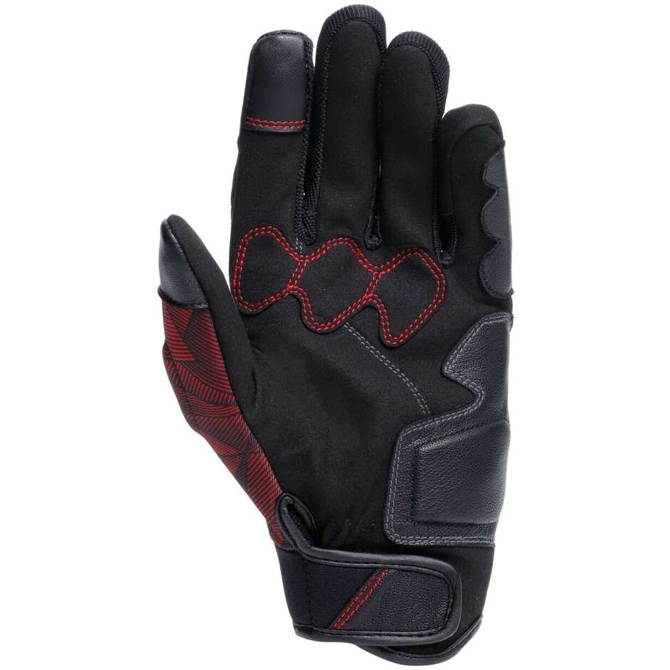 Guanti Moto Dainese ERMEX Nero Rosso Lava