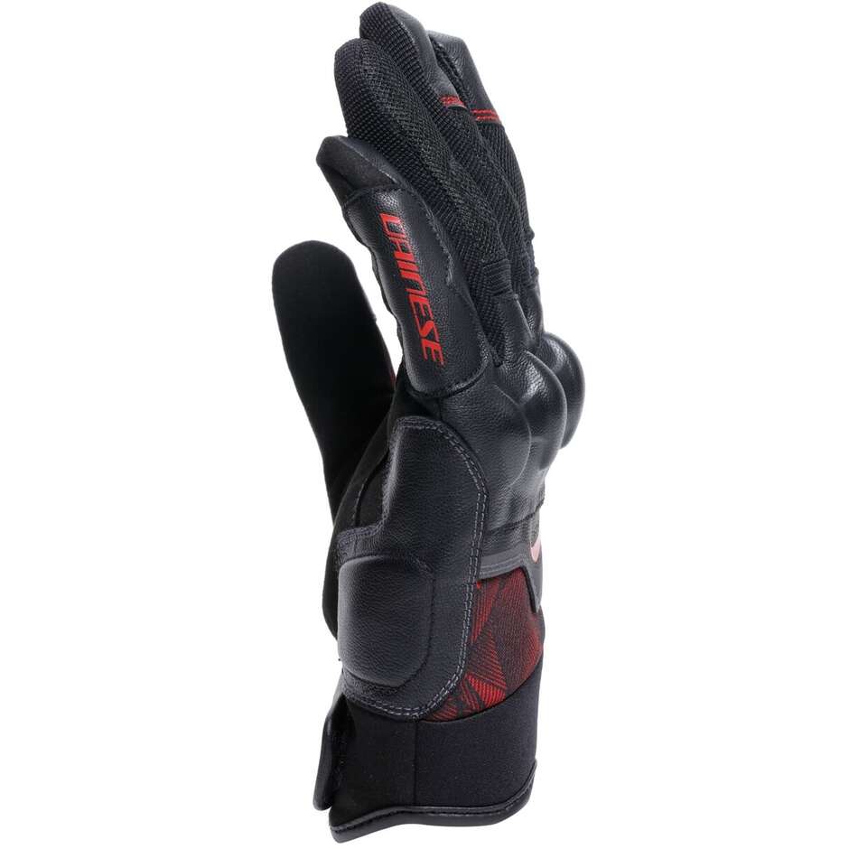Guanti Moto Dainese ERMEX Nero Rosso Lava