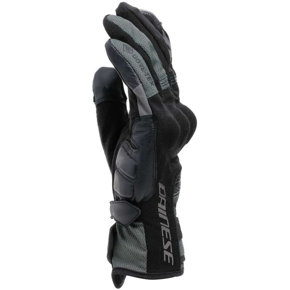 Guanti Moto Dainese TEYDE GORE-TEX Nero Verde Militare
