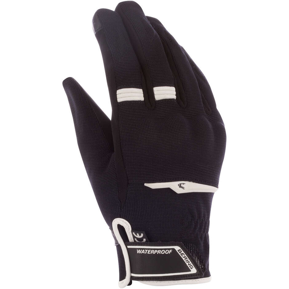 Guanti Moto Donna Bering LADY BORNEO EVO Nero Bianco