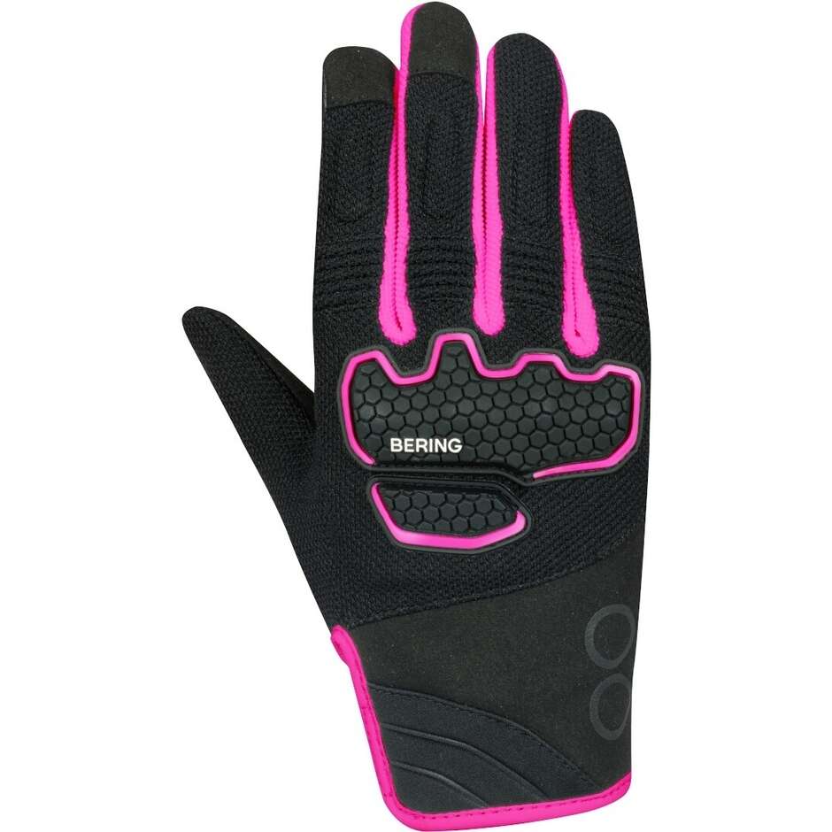 Guanti Moto Donna Bering LADY BREEZE Nero Rosa