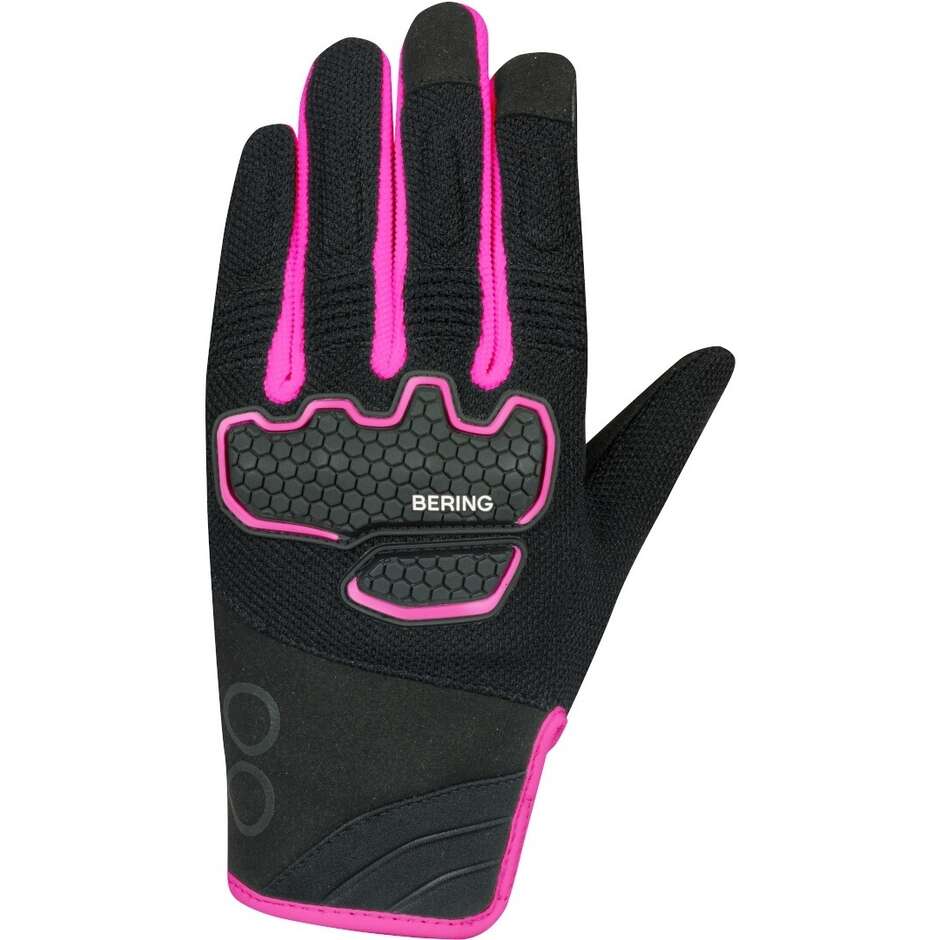 Guanti Moto Donna Bering LADY BREEZE Nero Rosa