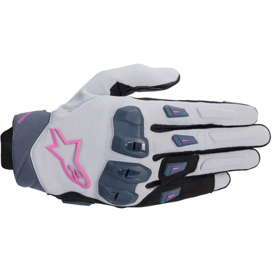 Guanti Moto Donna In Pelle Alpinestars STELLA SP X 3 Grigio Asfalto Nero