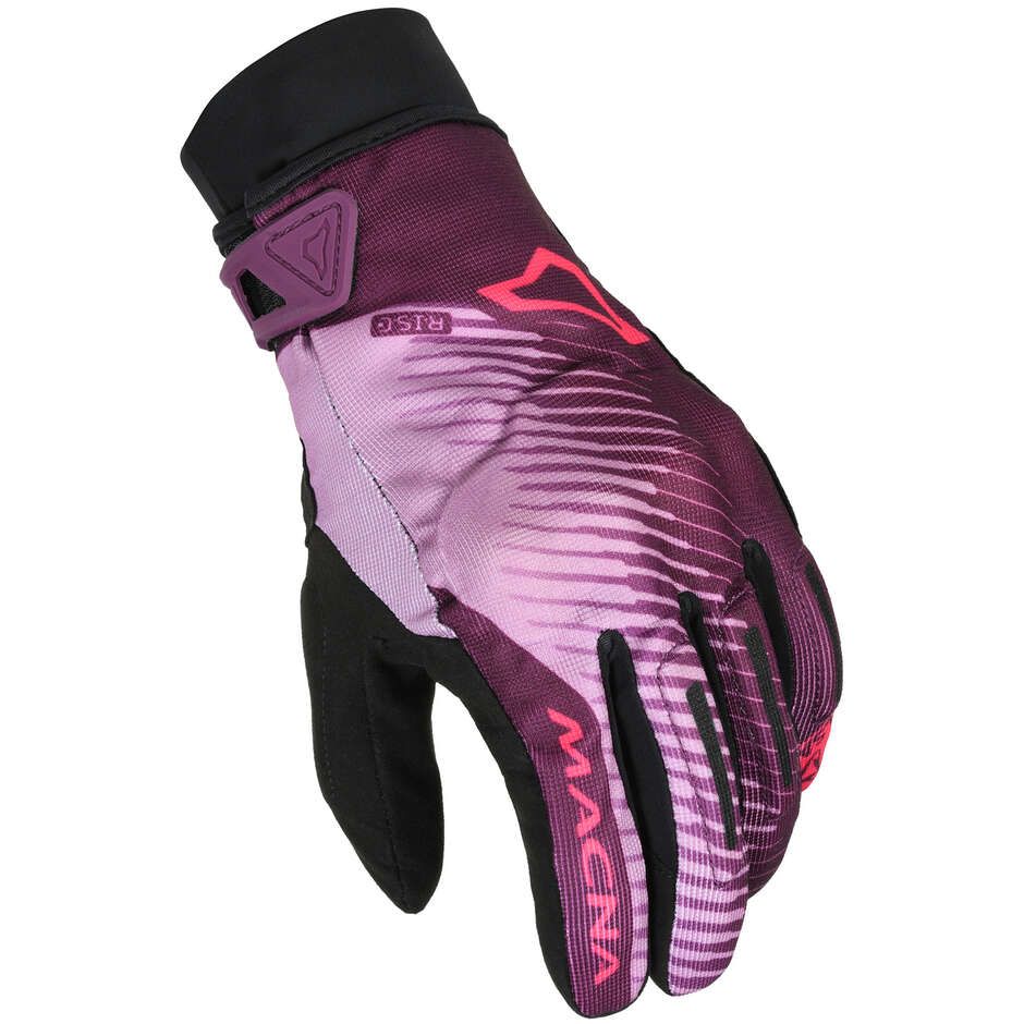 Guanti Moto Donna Crew RTX Nero purple pink taglia L