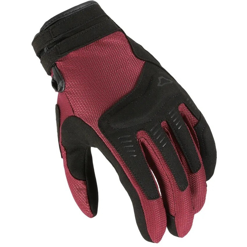 Guanti Moto Donna Darko Bordeaux Nero taglia XS