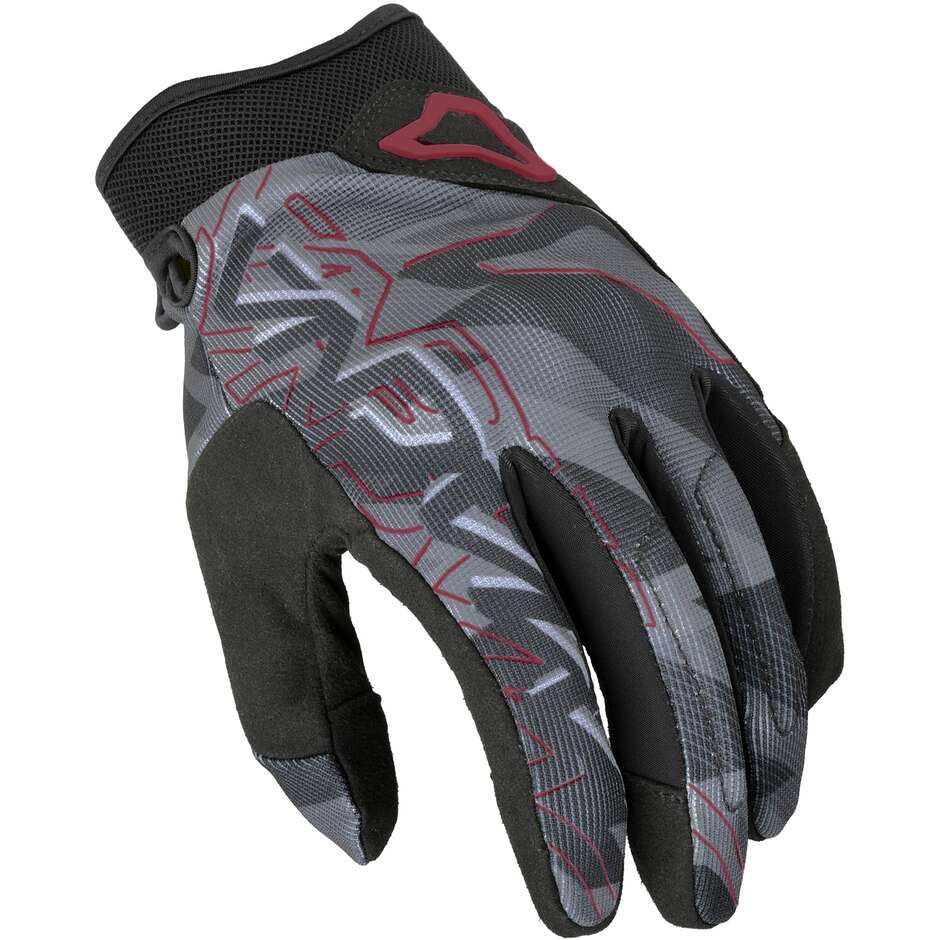 Guanti Moto Donna Decode Nero / Rosso taglia L