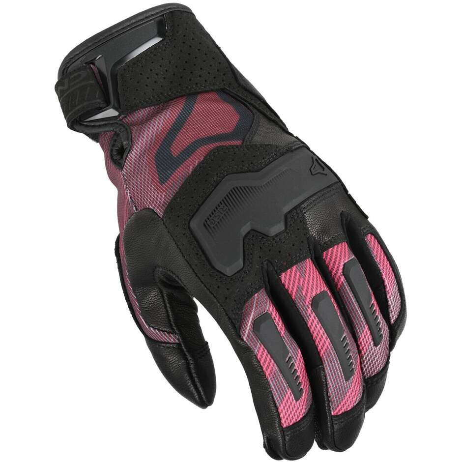 Guanti Moto Donna Haros 2.0 Nero bordeaux pink taglia XL