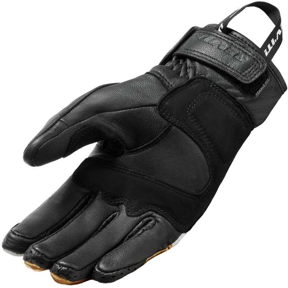 Guanti Moto Donna Rev'it REDHILL LADIES Nero Giallo Ocra