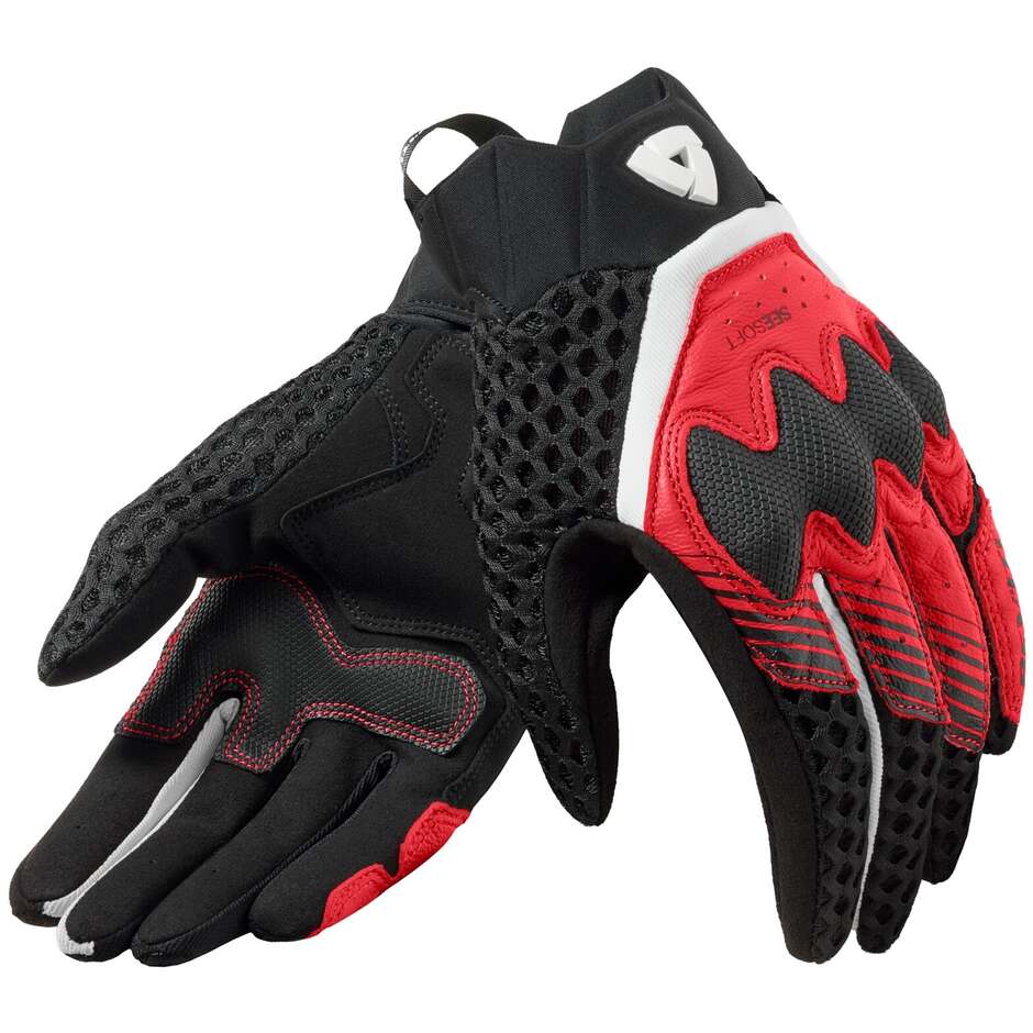 Guanti Moto Donna Rev'it VELOZ LADIES Nero Rosso