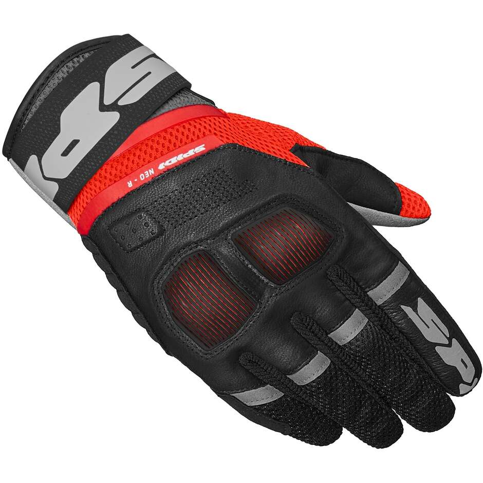 Guanti Moto Donna NEO-R LADY Nero Rosso taglia XS