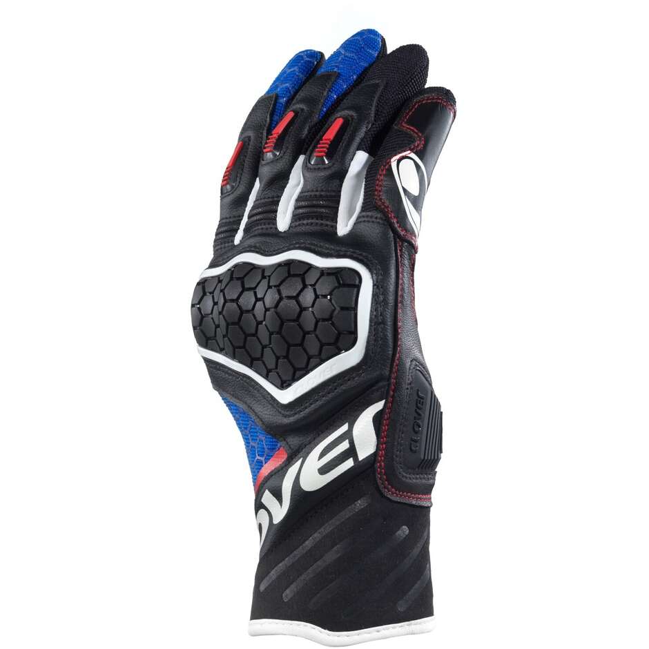 Guanti Moto Estivi Clover PREDATOR 2 Blu Bianco Nero
