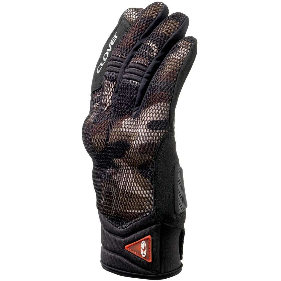 Guanti Moto Estivi Clover STORM Nero Sabbia