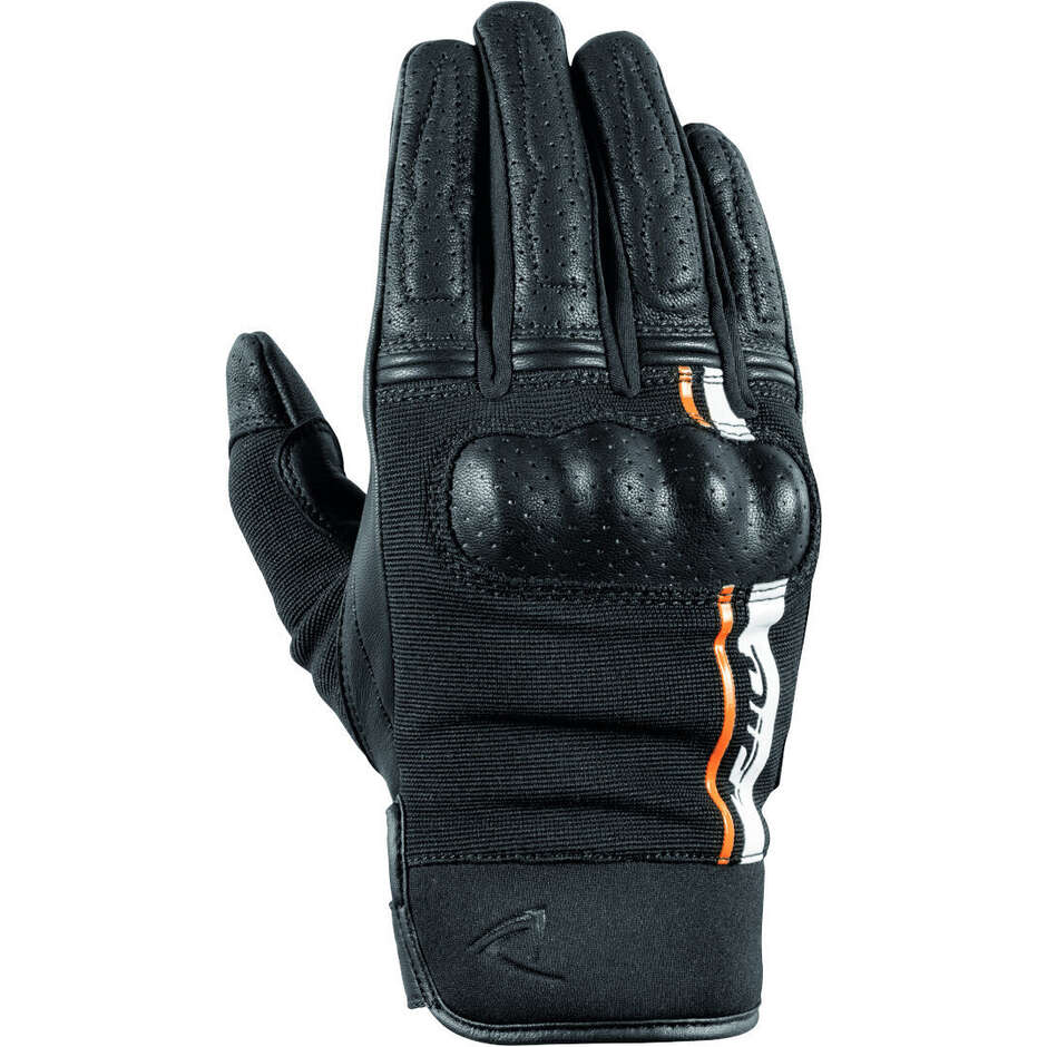 Guanti Moto Estivi DIFI Reptile Nero Arancio