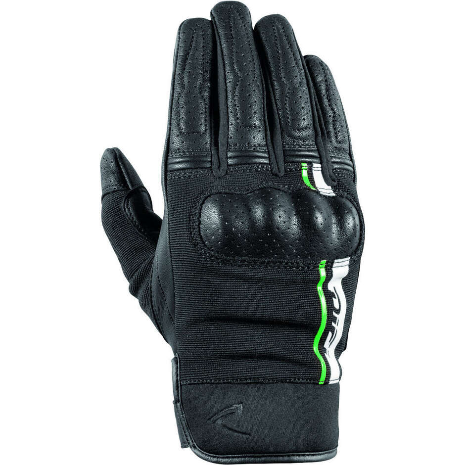 Guanti Moto Estivi DIFI Reptile Nero Verde