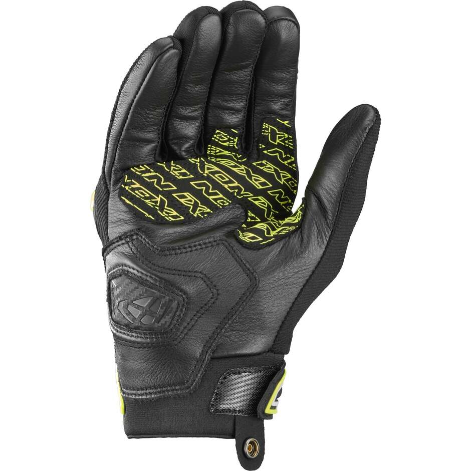 Guanti Moto Estivi Ixon MIRAGE AIR Nero Giallo Vivo