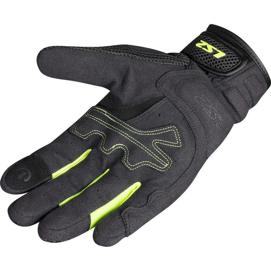 Guanti Moto Estivi Ls2 KUBRA Antracite H-V Giallo