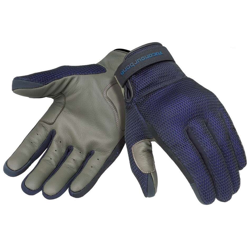 Guanti Moto Estivi 9132hu EDEN MESH Nero Blu taglia XL