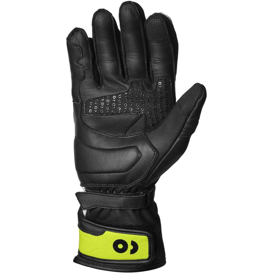 Guanti Moto Gms Guanti GR-1 SF Nero Bianco Giallo