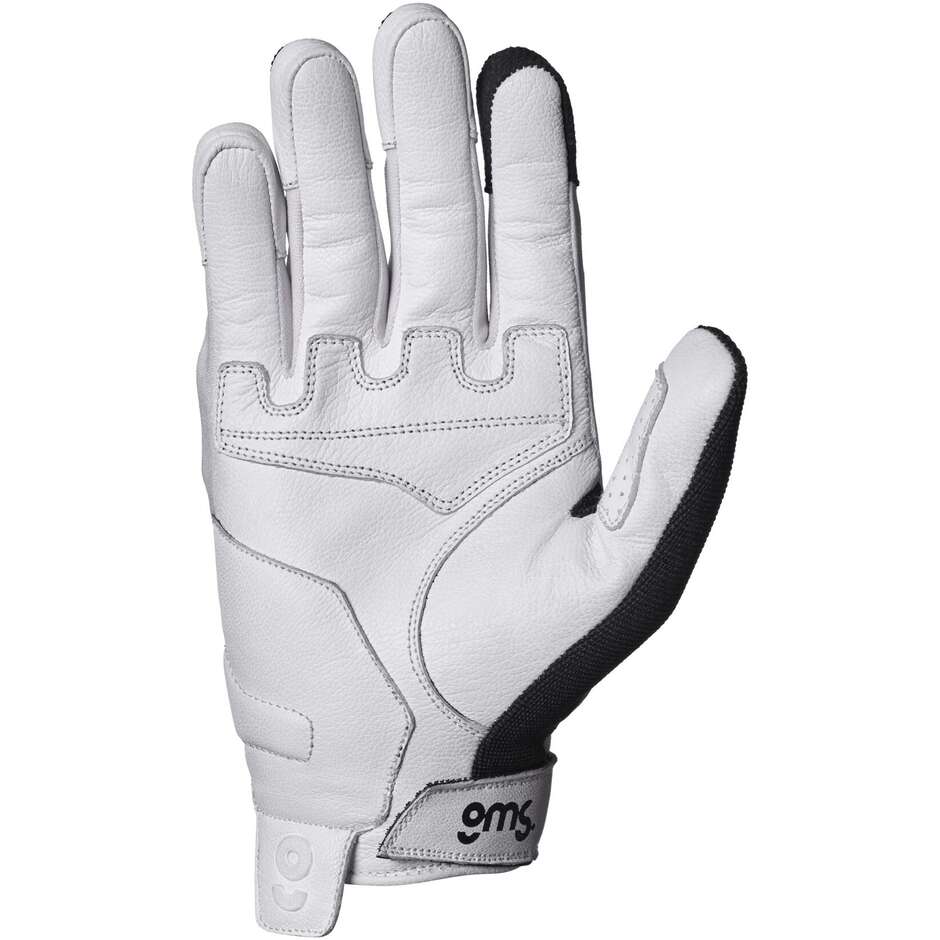 Guanti Moto Gms Solis Bianco Nero 