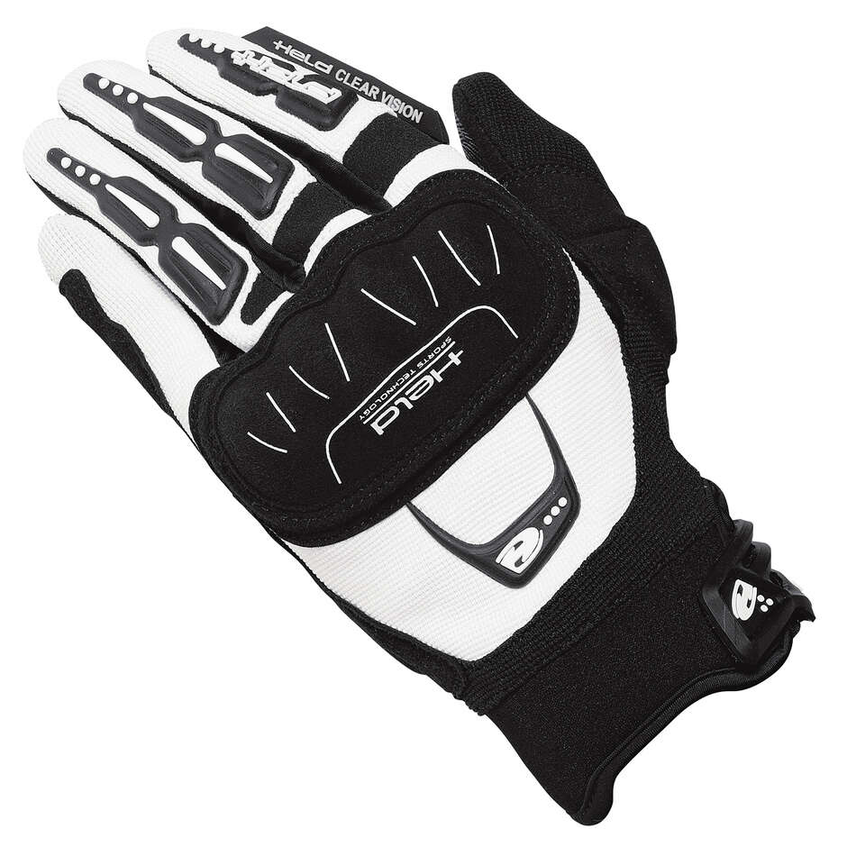 Guanti Moto Backflip Bianco Nero taglia 11