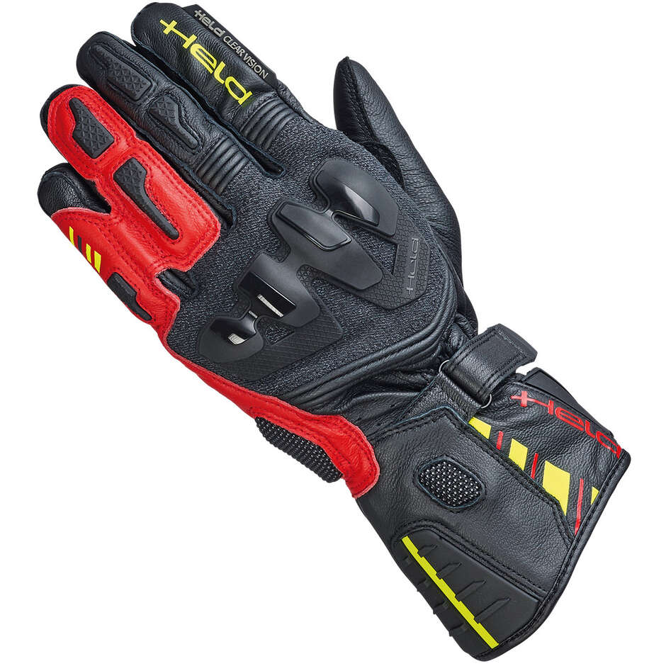 Guanti Moto Evo-Thrux 3 Nero Bianco Rosso taglia 12