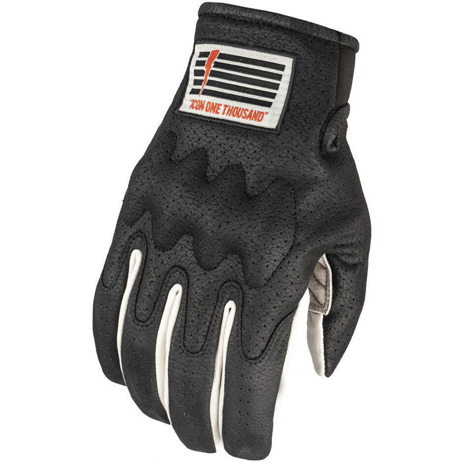 Guanti Moto Icon ARFORM SLABTOWN CE Nero