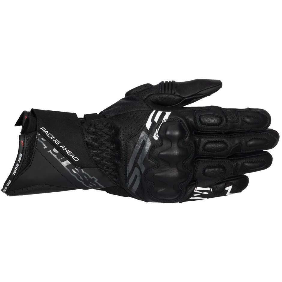 Guanti Moto In Pelle SP-3 Nero taglia 2XL