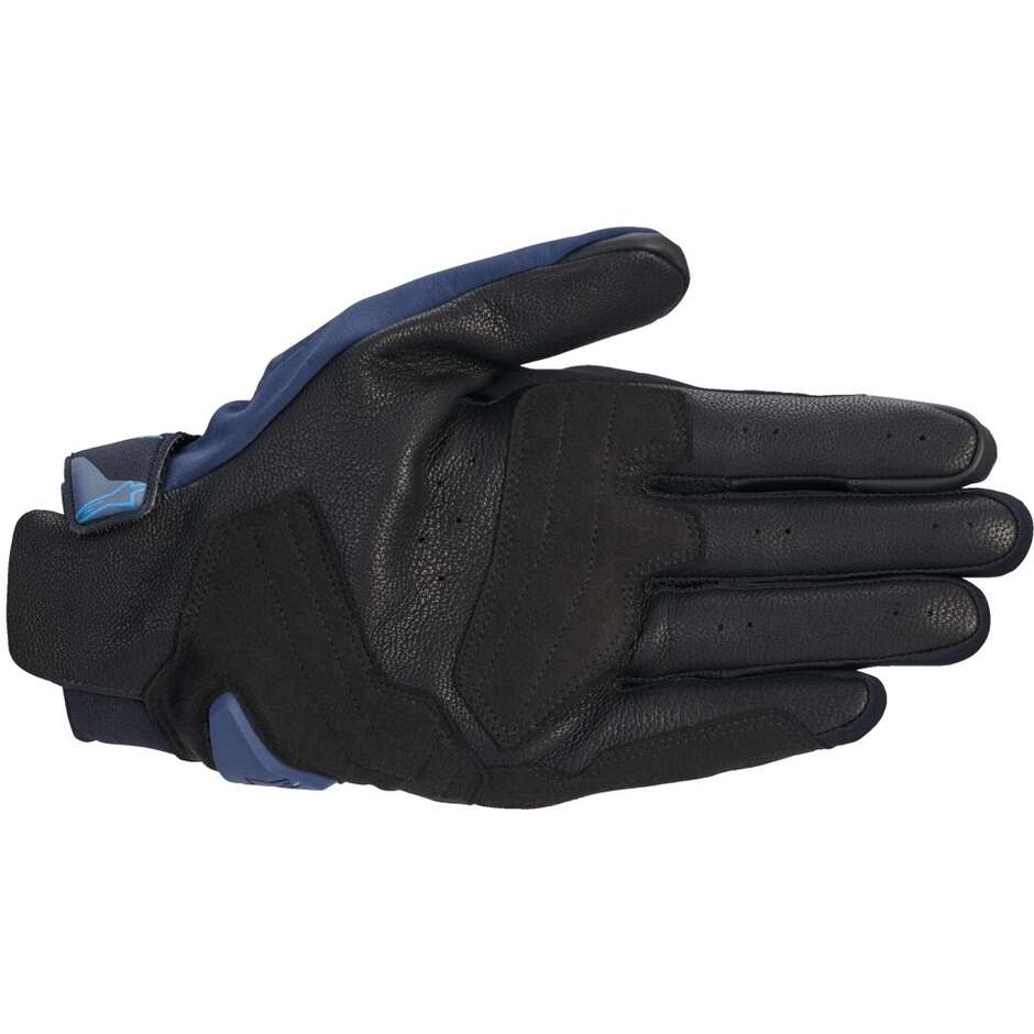 Guanti Moto In Pelle Alpinestars SP X 3 Scuro Blu Blu