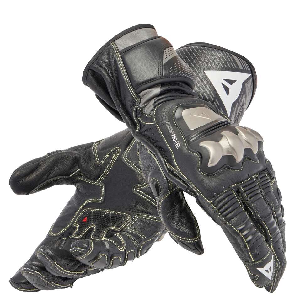 Guanti Moto in Pelle FULL METAL 7 Nero Nero taglia XL