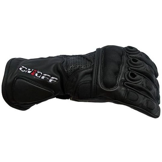Guanti Moto In pelle Race Con Protezioni On&Off Colore Nero