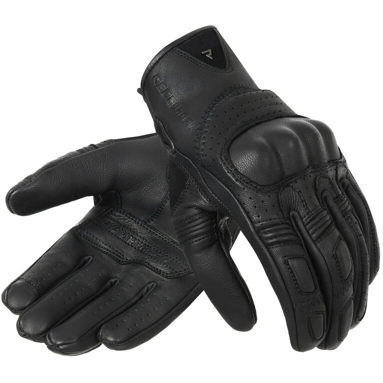 Guanti Moto In Pelle THUG II Traforato Nero taglia L