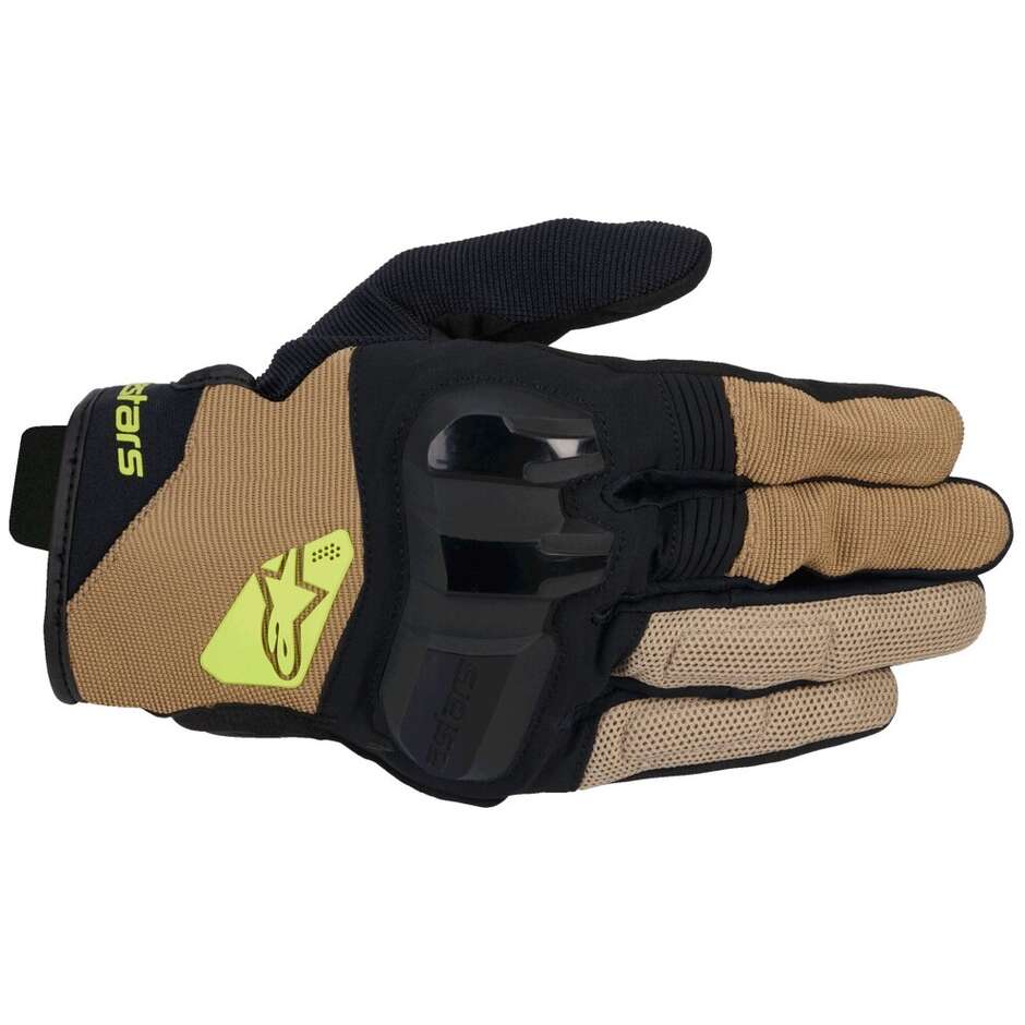Guanti Moto In Tessuto CHROME V2 Scuro Khaki Ner taglia M