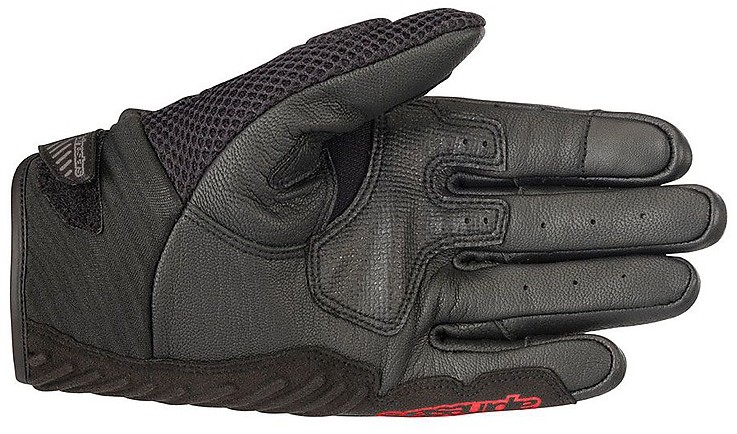 Guanti pelle Alpinestars SMX-1 air V2 black white gloves moto