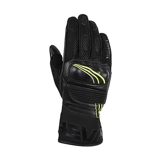 Guanti Moto In Tessuto Helios-R CE Nero Giallo taglia 3XL