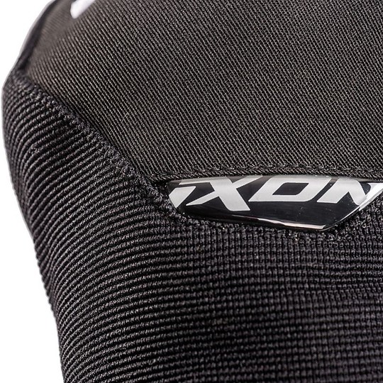 Guanti Moto in Tessuto Mezza Stagione Impermeabili Ixon RS SPRING Nero Bianco