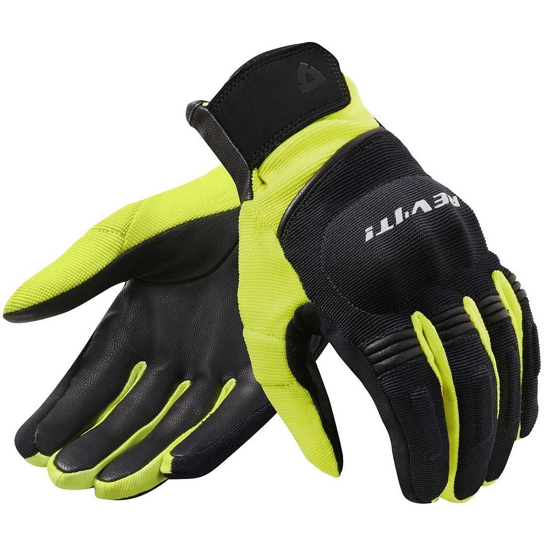 Guanti Moto in Tessuto Rev'it MOSCA H2O Nero Giallo Neon Vendita Online 