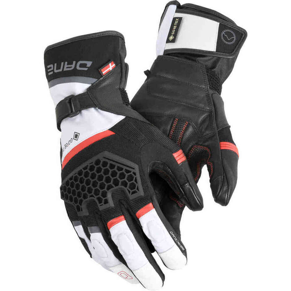 Guanti Moto Invernali Odin Gore-Tex Grip Grigio Rosso taglia 4XL