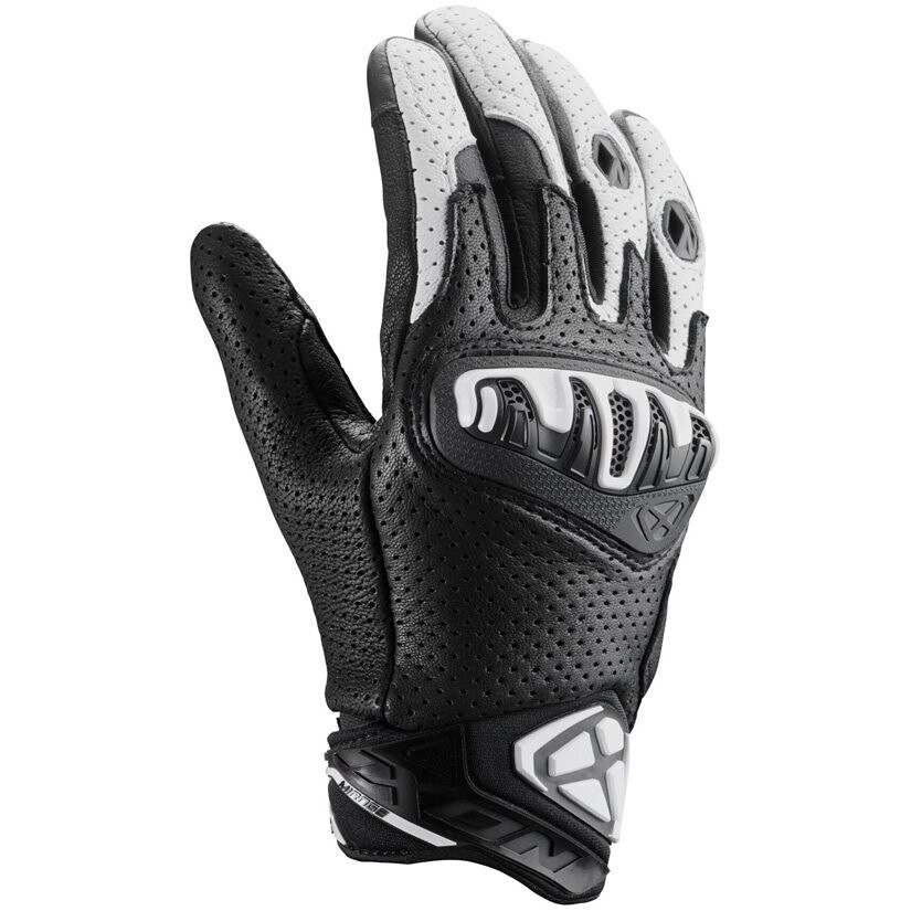 Guanti Moto Ixon MIRAGE LEATHER Nero Bianco