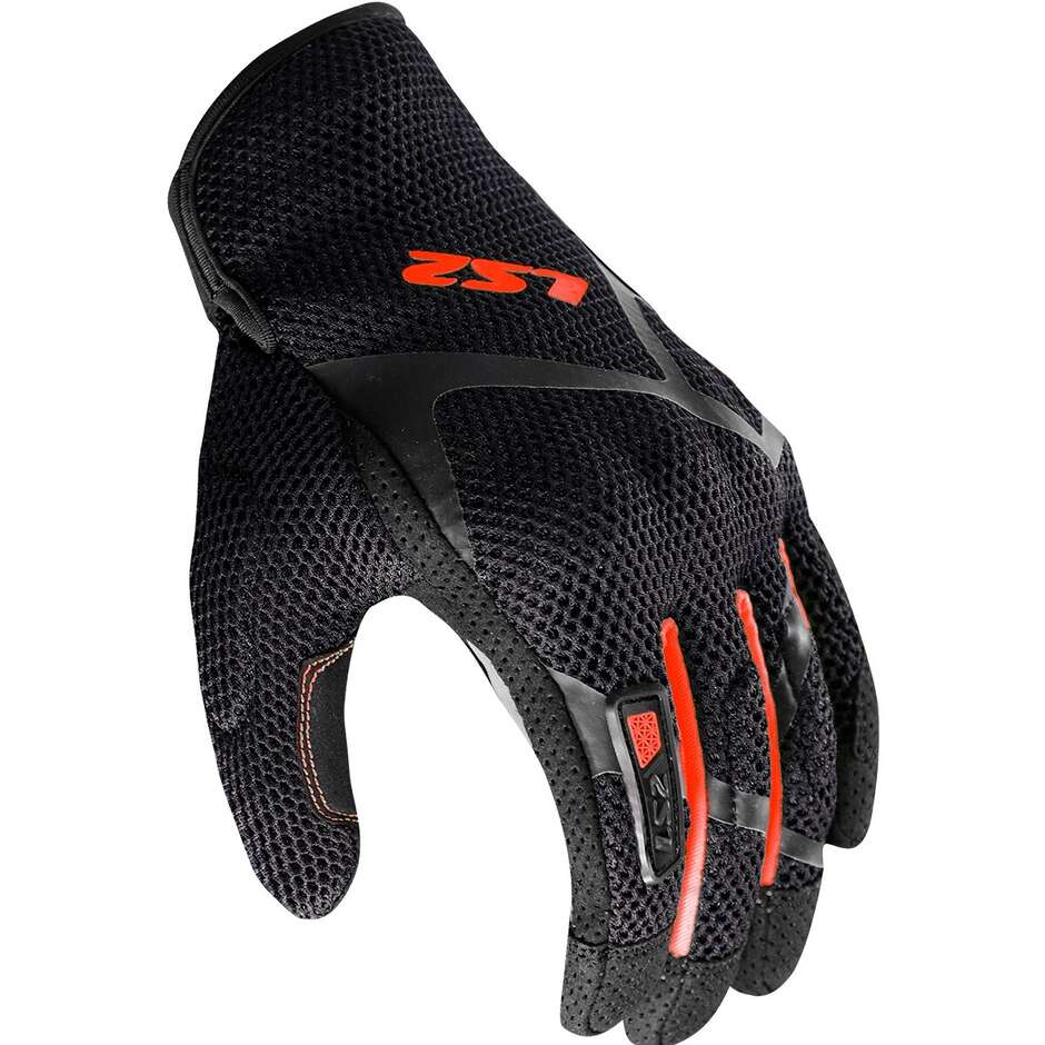 Guanti Moto LS2 RAY II MAN Nero Rosso