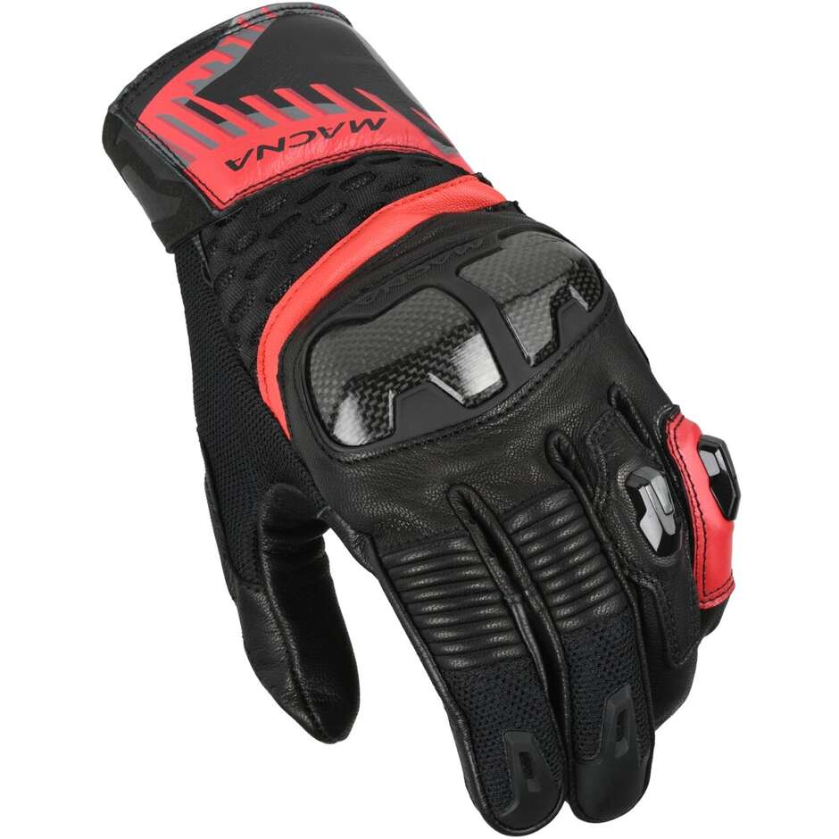 Guanti Moto Macna Chizu Nero Rosso
