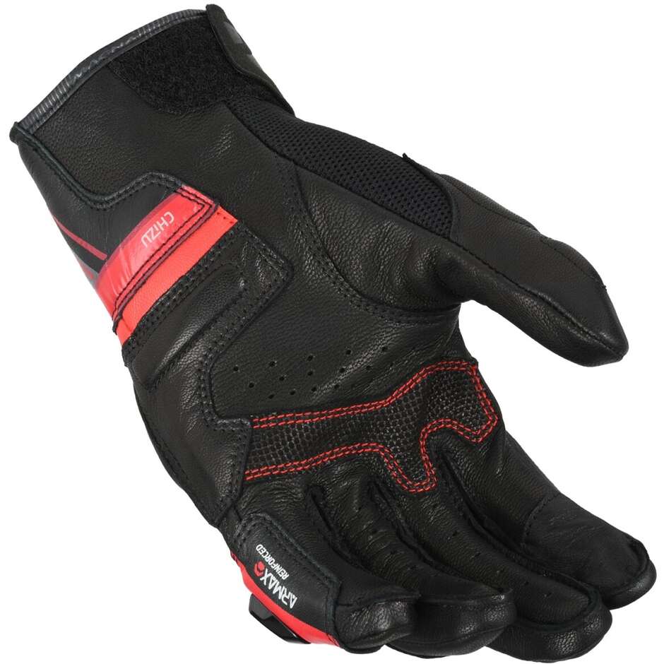 Guanti Moto Macna Chizu Nero Rosso