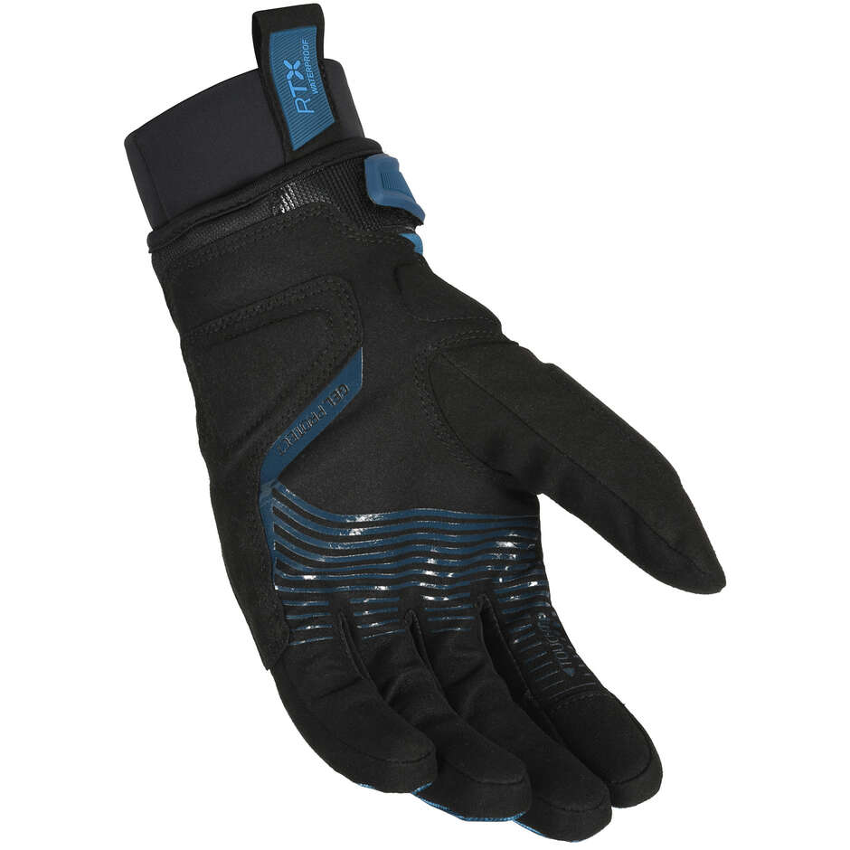 Guanti Moto Macna Crew RTX Nero navy Blu
