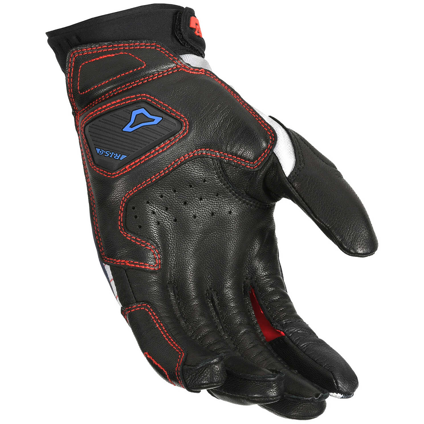 Guanti Moto In Tessuto Estivi Ixon RS WHEELIE Nero Blu Vendita Online - Foto 5