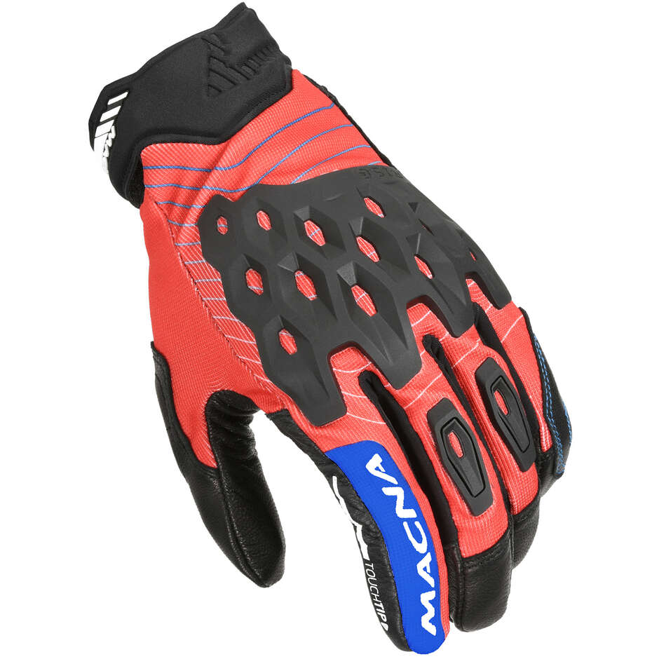 Guanti Moto Tanami Rosso Nero Bianco taglia 2XL